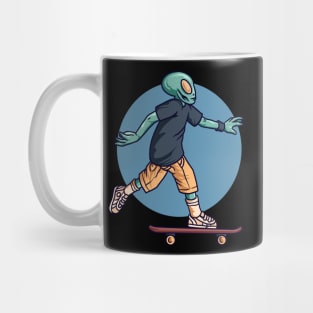 Skating Alien Mug